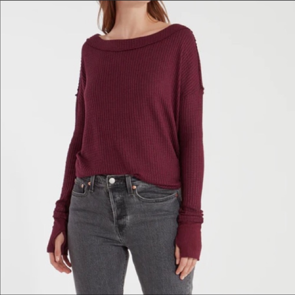 North Shore Long-Sleeve Oversize Thermal Top